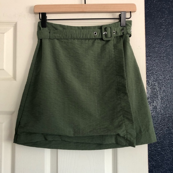 Dresses & Skirts - HYFVE | Green mini skirt with belt